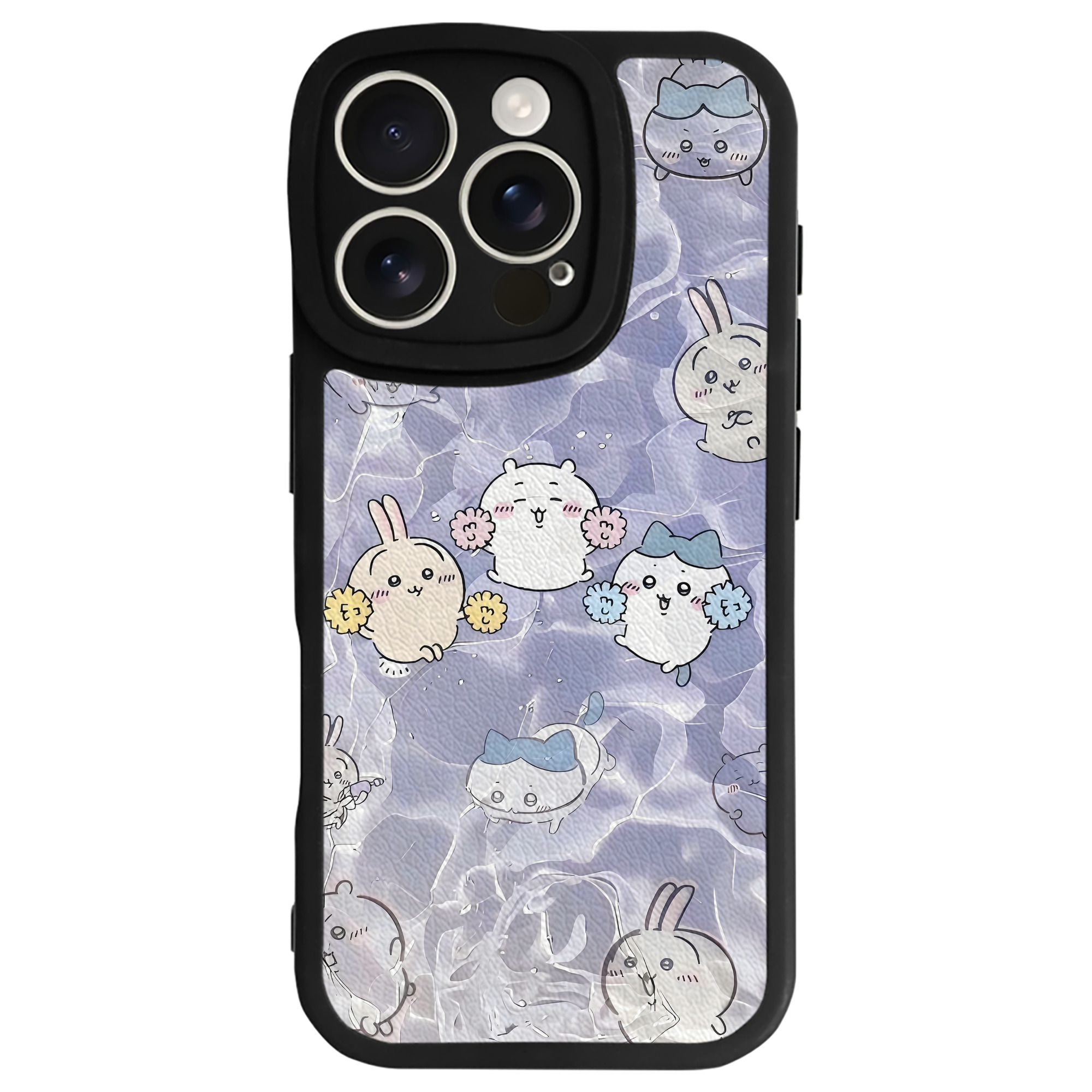 （画像用） ちいかわ Chii-kawa 【iPhone 16シリーズ対応】シリコンスマホケース（レザー調） 材質：シリコン